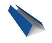 Планка стыковочная составная нижняя 0,45 PE lite с пленкой RAL 5005 сигнальный синий (3м) Центр Кровли