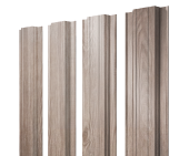 Штакетник Прямоугольный с прямым резом 0,45 Print Elite White Wood TwinColor Центр Кровли