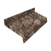 Отлив простой 50 0,45 Print Elite King Stone TwinColor (2м) Центр Кровли