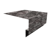 Планка околооконная сложная Экобрус Grand Line 250х75х25 0,45 Print Elite Fine Stone TwinColor (2м) Центр Кровли