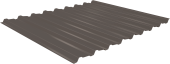 Профнастил Estet C19 0,5 PE-Double RAL 8017 шоколад Центр Кровли