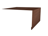 Планка околооконная простая 250х75 0,45 Print Elite Choco Wood TwinColor (2м) Центр Кровли