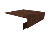 Планка околооконная сложная БХ new 250х50х27 (j-фаска) 0,45 Print-Double Premium Cherry Wood Dark F (3м) Центр Кровли