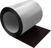 Отмотка Inside Grand Line с внутренним диаметром намотки 600мм 0,45 Drap TR с пленкой RAL 9005 черный Центр Кровли