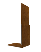 Планка приемная оконная 0,45 Print-Double Elite Golden Wood (2м) Центр Кровли