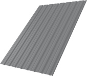 Профнастил С10R Grand Line 0,45 Drap RAL 7004 сигнальный серый Центр Кровли