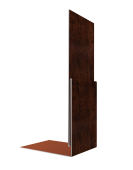 Планка приемная оконная 0,45 Print Elite Cherry Wood TwinColor (3м) Центр Кровли