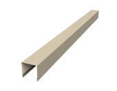 Планка вертикальная лицевая для горизонтального монтажа штакетника 0,45 Print Elite Milky Wood TwinColor (1,8м) Центр Кровли