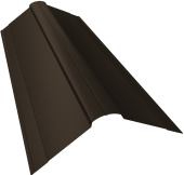 картинка Планка конька фигурного 150х150 Grand Line 0,5 Drap ТХ RR 32 темно-коричневый (3м) Центр Кровли Планка конька фигурного 150х150 Grand Line 0,5 Drap ТХ RR 32 темно-коричневый (3м) Центр Кровли