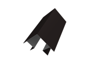 Угол внешний сложный Кликфальц Pro 0,5 Velur X RAL 9005 черный (3м) Центр Кровли