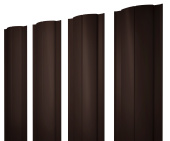 Штакетник Круглый с прямым резом 0,5 PE RAL 8017 шоколад Центр Кровли