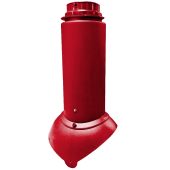 Выход канализации Krovent Pipe-VT 110/125 Изолированный красный Центр Кровли