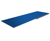 Планка финишная 48х25 0,5 Satin с пленкой RAL 5005 сигнальный синий (2м) Центр Кровли