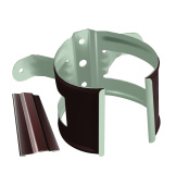 Кронштейн трубы на дерево Grand Line ПЭ 100мм RAL 8017 шоколад Центр Кровли