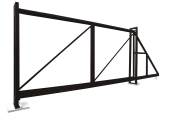 Ворота откатные Colority Zinc 2,03x4,5 RR 32 Центр Кровли