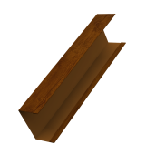 Крышка жалюзи Milan, Tokyo (для калиток, ворот) 0,45 Print Premium Golden Wood Intense FTC (2,5м) Центр Кровли