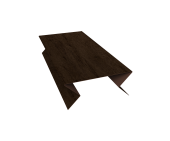 Планка угла внешнего составная нижняя 0,45 Print Elite Antique Wood TwinColor (3м) Центр Кровли