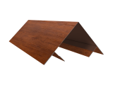Планка угла внешнего составная верхняя 0,45 Print Premium Golden Wood Fresh TwinColor (3м) Центр Кровли