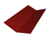 Планка ендовы нижней 300х300 0,45 PE с пленкой RAL 3011 коричнево-красный (2м) Центр Кровли