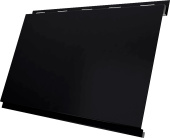 Вертикаль классик Grand Line 0,5 Полидэкстер TwinColor с пленкой RAL 9005 черный Центр Кровли