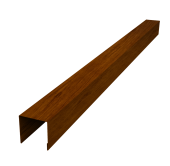 Планка вертикальная лицевая для забора жалюзи Palermo 0,45 Print-double Premium Golden Wood Intense F (2,5м) Центр Кровли