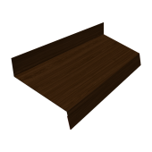 Отлив простой 70 0,45 Print Elite Choco Wood TwinColor (2м) Центр Кровли