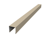 Планка вертикальная лицевая для горизонтального монтажа штакетника 0,45 PE RAL 1015 светлая слоновая кость (2м) Центр Кровли