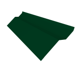 Планка примыкания внакладку Grand Line Фартук S6 пристенный накладной 0,5 Сатин матовый ТХ RAL 6005 зеленый мох (3м) Центр Кровли