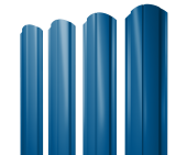 Штакетник Полукруглый Slim фигурный 0,45 PE RAL 5005 сигнальный синий Центр Кровли