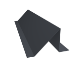 Планка снегозадержания малая Grand Line 0,45 Drap ТХ двухсторонний RAL 7024 мокрый асфальт (3м) Центр Кровли