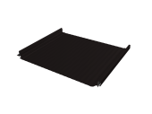 Кликфальц Pro Gofr Grand Line 0,5 Satin с пленкой на замках RAL 9005 черный Центр Кровли