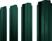 Штакетник П-образный B фигурный Grand Line 0,45 Drap TR RAL 6005 зеленый мох Центр Кровли