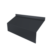 Ламель забора жалюзи Milan/Milan new стартовая/финишная для калиток и ворот 0,5 PurLite Matt RAL 7024 мокрый асфальт Центр Кровли