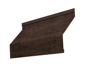 Ламель забора жалюзи Milan new 0,45 Print Elite с пленкой Antique Wood TwinColor Центр Кровли