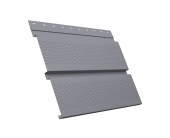 Софит металлический Квадро Брус с перфорацией 0,45 PE с пленкой RAL 7004 сигнальный серый Центр Кровли