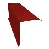 Планка торцевая 150х100 0,7 PE с пленкой RAL 3011 коричнево-красный (3м) Центр Кровли