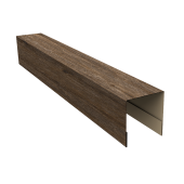 Планка боковая для забора из сайдинга (Блок-хаус new) 0,45 Print Elite Nordic Wood TwinColor (2,06м) Центр Кровли