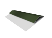 Планка стартово-финишная Экобрус Grand Line 0,5 Satin Matt TX RAL 6020 хромовая зелень (2м) Центр Кровли