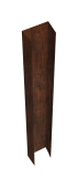 Крепежная планка верхняя Texas 0,45 Print-Double Premium Cherry Wood Dark F (2м) Центр Кровли