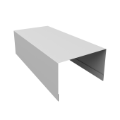 Крышка для забора из сайдинга (Блок-хаус new) 0,45 PE-Double RAL 9003 сигнальный белый (3м) Центр Кровли