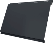 Вертикаль классик Grand Line 0,5 Сатин матовый ТХ с пленкой RAL 7024 мокрый асфальт Центр Кровли