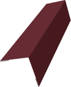 Угол внешний 30х30 Grand Line 0,5 Сатин матовый ТХ RAL 3005 красное вино (3м) Центр Кровли