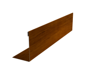Нащельник 125 Texas 25х35 0,45 Print-double Premium Golden Wood Intense F (L1,8) Центр Кровли