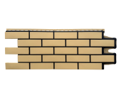 Фасадная панель Grand Line Клинкерный кирпич Design песочный со швом RAL 9005 Центр Кровли