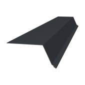 Планка капельник 100х55 Grand Line 0,5 Velur RAL 7024 мокрый асфальт (3м) Центр Кровли