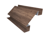 Планка угла внутреннего сложного Экобрус Grand Line 0,45 Print Premium Almond Wood Fresh (3м) Центр Кровли