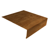 Планка околооконная простая 200х75 0,45 Print-Double Elite Golden Wood (3м) Центр Кровли