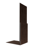 Планка приемная оконная 0,45 Print Premium Antique Wood TwinColor (2м) Центр Кровли