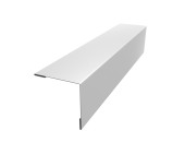 Планка завершающая 50х50 жалюзи Milan 0,45 PE-Double RAL 9003 сигнальный белый (2,5м) Центр Кровли