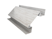 Планка угла внутреннего сложного БХ new 0,45 Print Elite Snow Wood TwinColor (2м) Центр Кровли